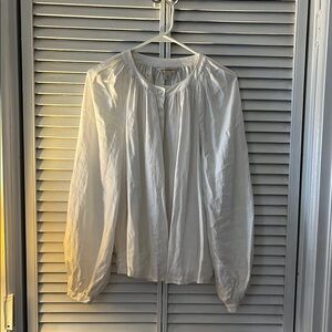Banana Republic White linen Blouse